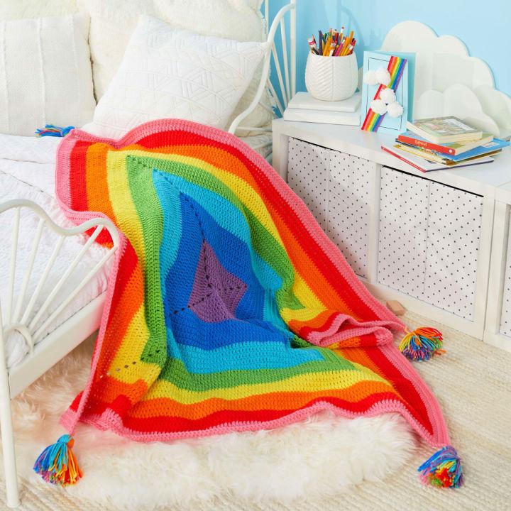 Crocheting A Pride Blanket Free Pattern