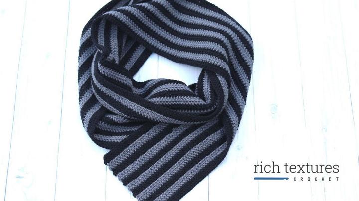 Crocheting Thermal Scarves for Men Free Pattern