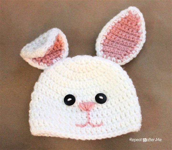Crocheting a Bunny Hat Free Pattern