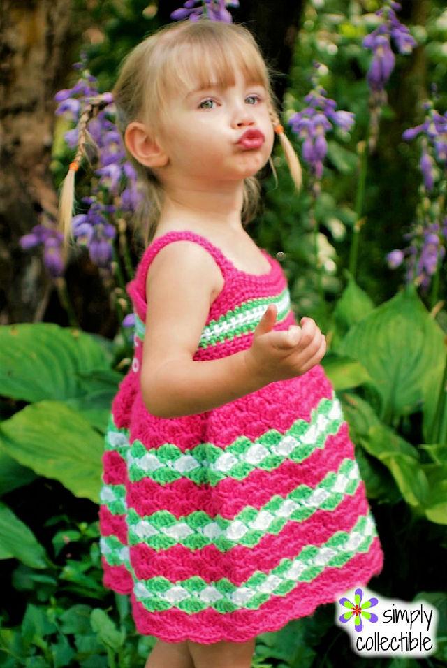 Crocheting a Garden Party Child Dress - Free Pattern