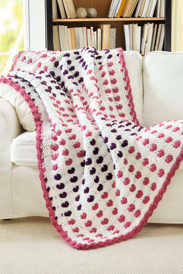 Free Crochet Heart Warmer Blanket Pattern