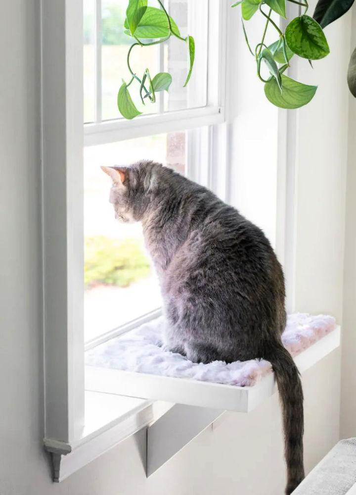 DIY Wooden Cat Window Perch