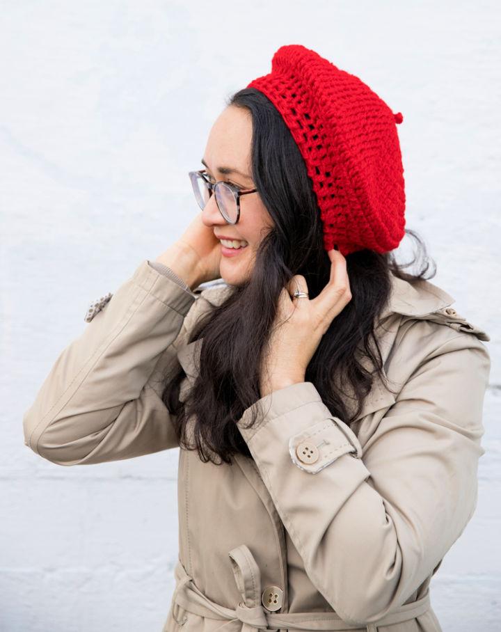 Double Crochet Beret Pattern Tutorial