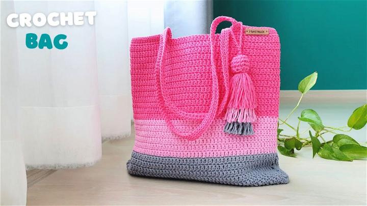 Double Crochet Tote Bag - Free Pattern