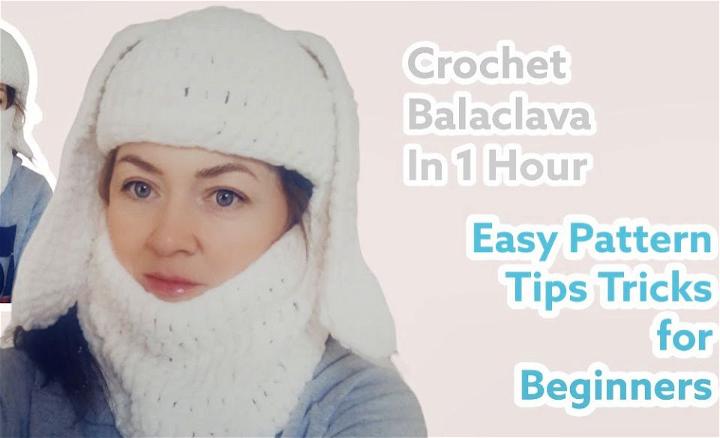 Easiest Bunny Balaclava to Crochet for Beginners