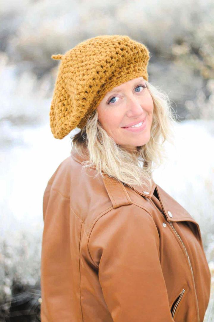 Easy Crochet Beret Pattern for Beginners