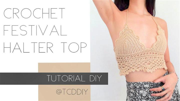 Easy Crochet Festival Halter Top Pattern