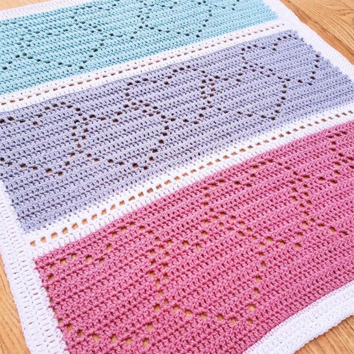 Easy Crochet Pattern for Linked Hearts Blanket
