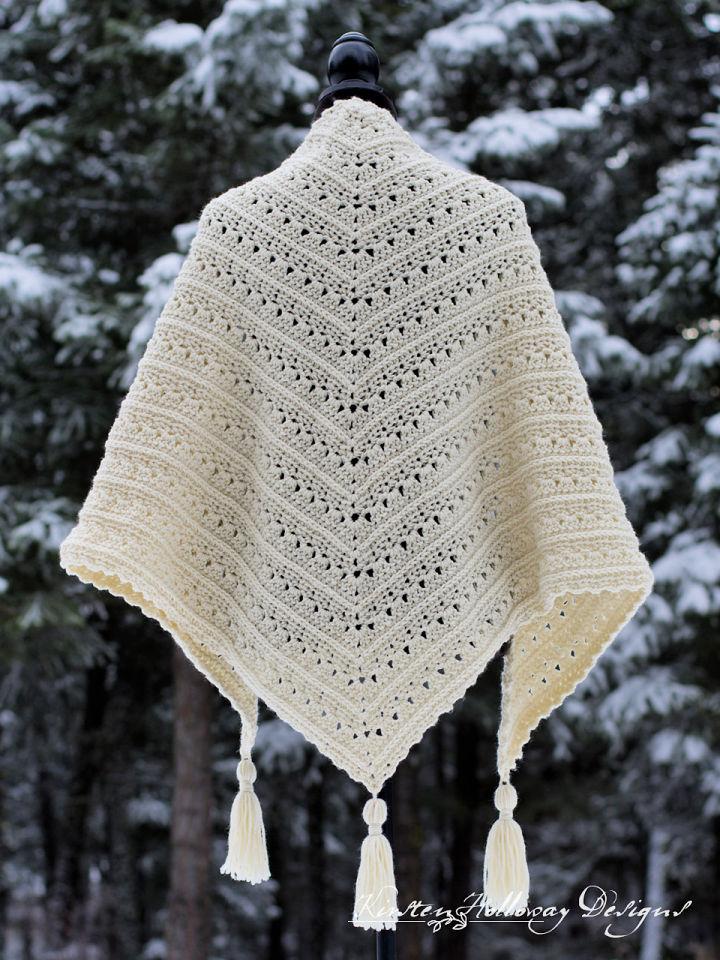 Easy Crochet Primrose and Proper Triangle Shawl Pattern