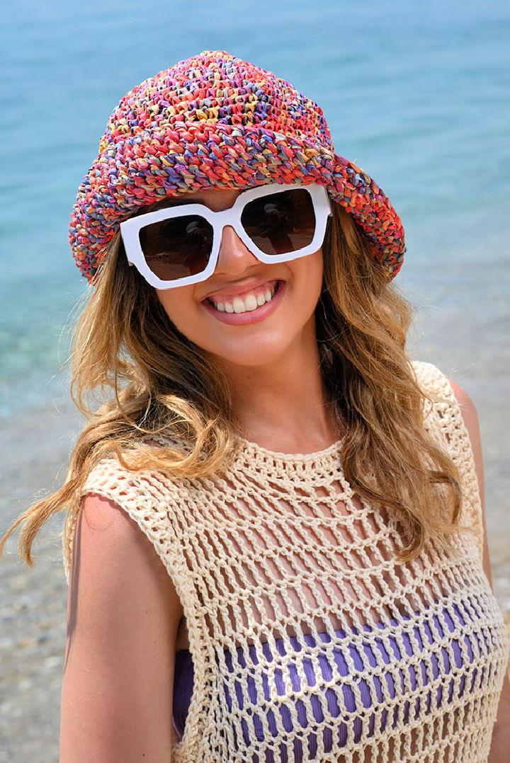 Easy Crocheted Summer Hat for Ladies Free Pattern