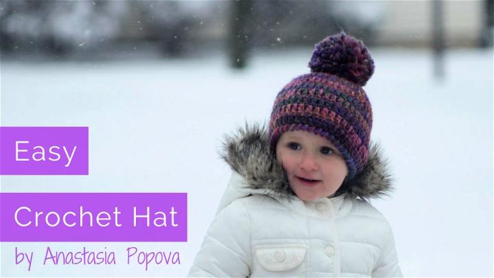 Easy to Crochet Toddler Hat Free Pattern