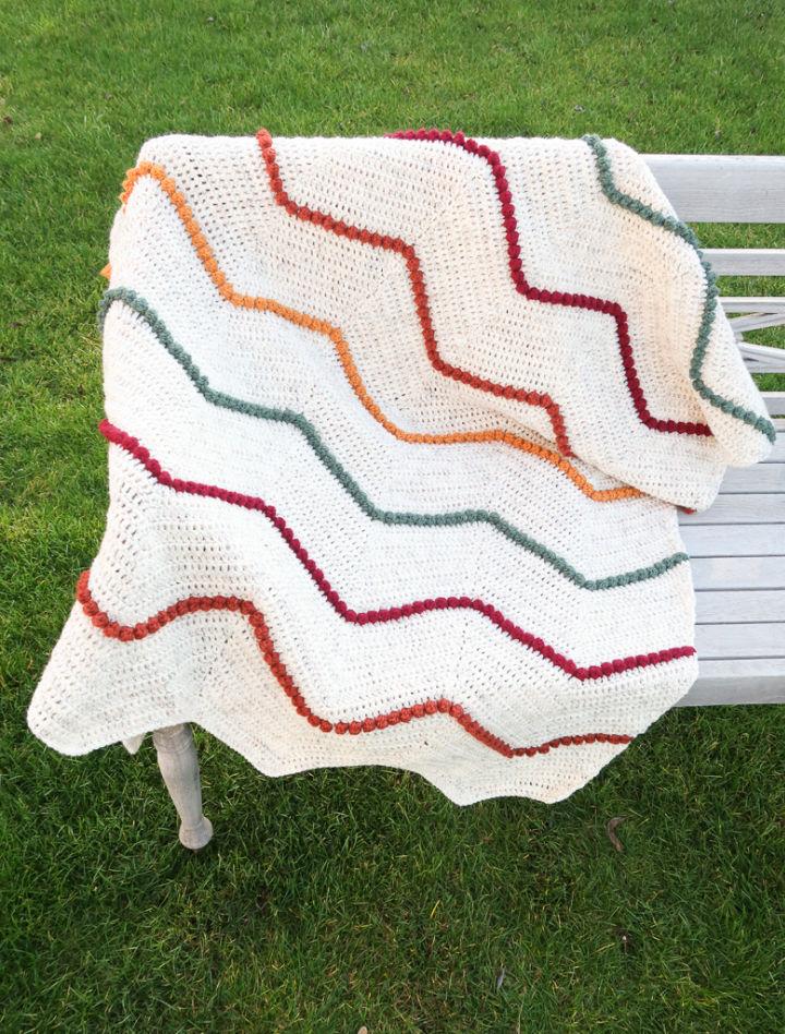 Eldoris Chevron Ripple Crochet Blanket Pattern