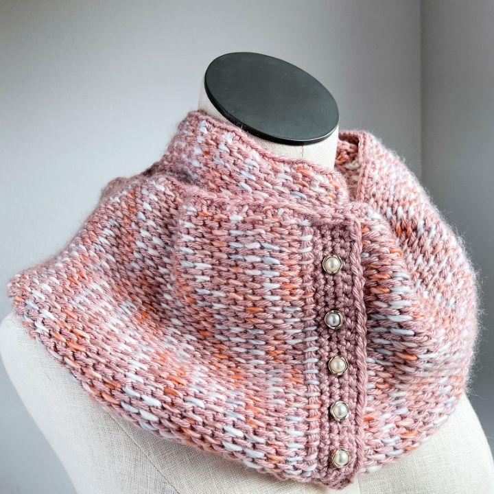 Elegant Tunisian Crochet Infinity Scarf Pattern