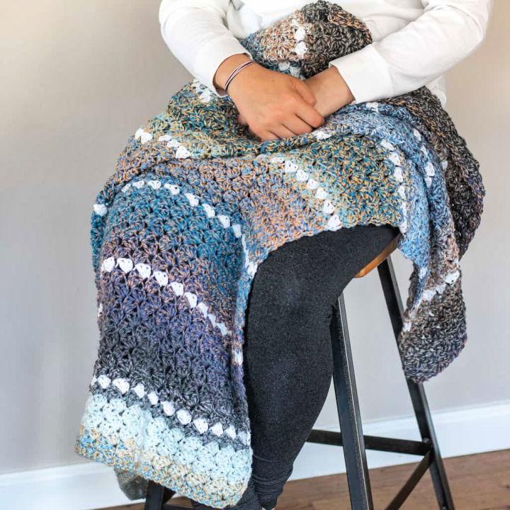 Fast and Easy Crochet Lap Blanket Pattern