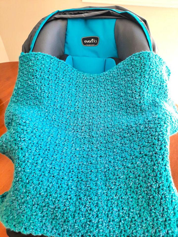 Free Crochet Baby Car Seat Cover Pattern
