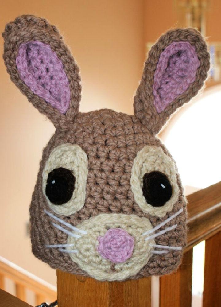 Free Crochet Bunny Hat Pattern for Adults