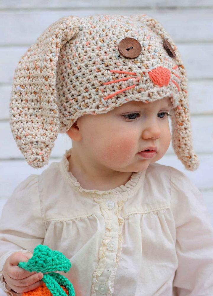 Free Crochet Bunny Hat Pattern for Newborn