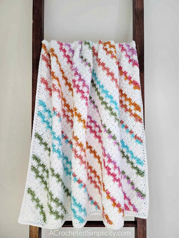 Free Crochet Candy Stripes Lapghan Pattern