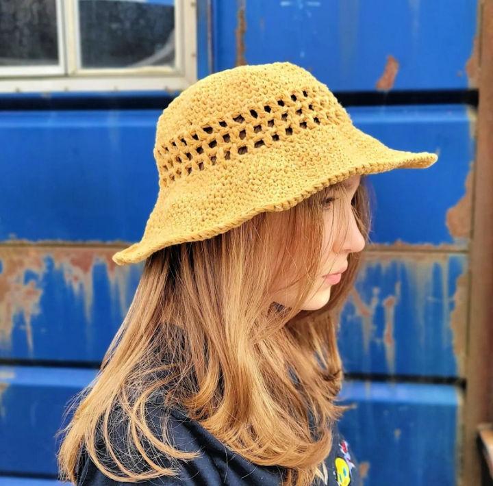 Free Crochet Coastal Sun Hat Pattern for Adults