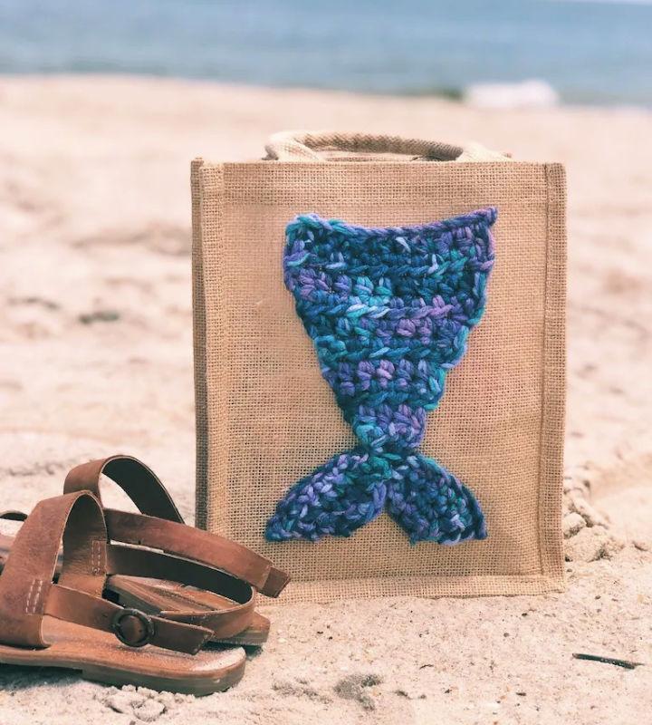 Free Crochet Mermaid Tale Applique Pattern