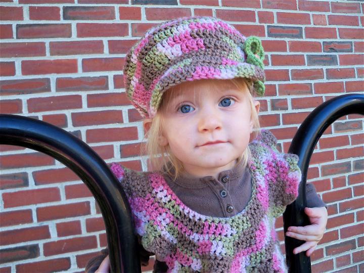 Free Crochet Pattern for Newsboy Cap