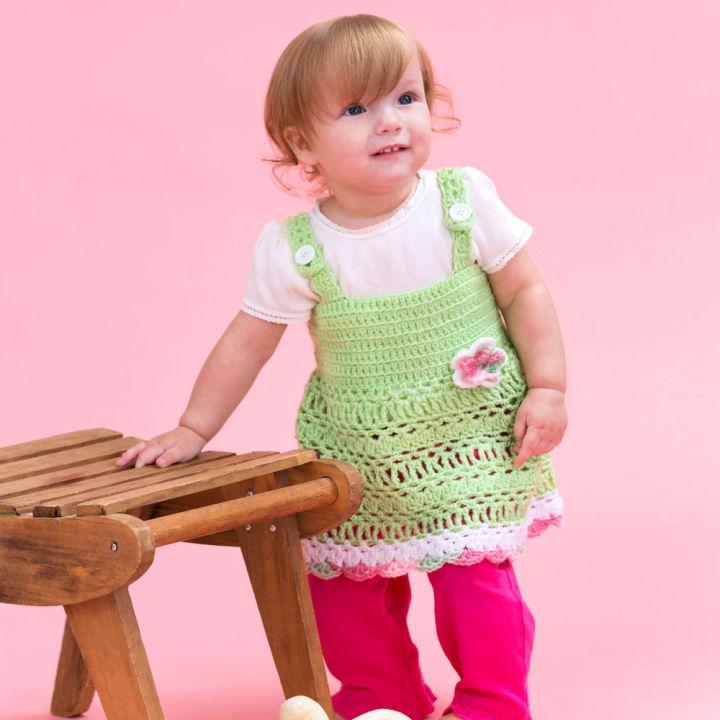 Free Crochet Peapod Baby Sundress Pattern