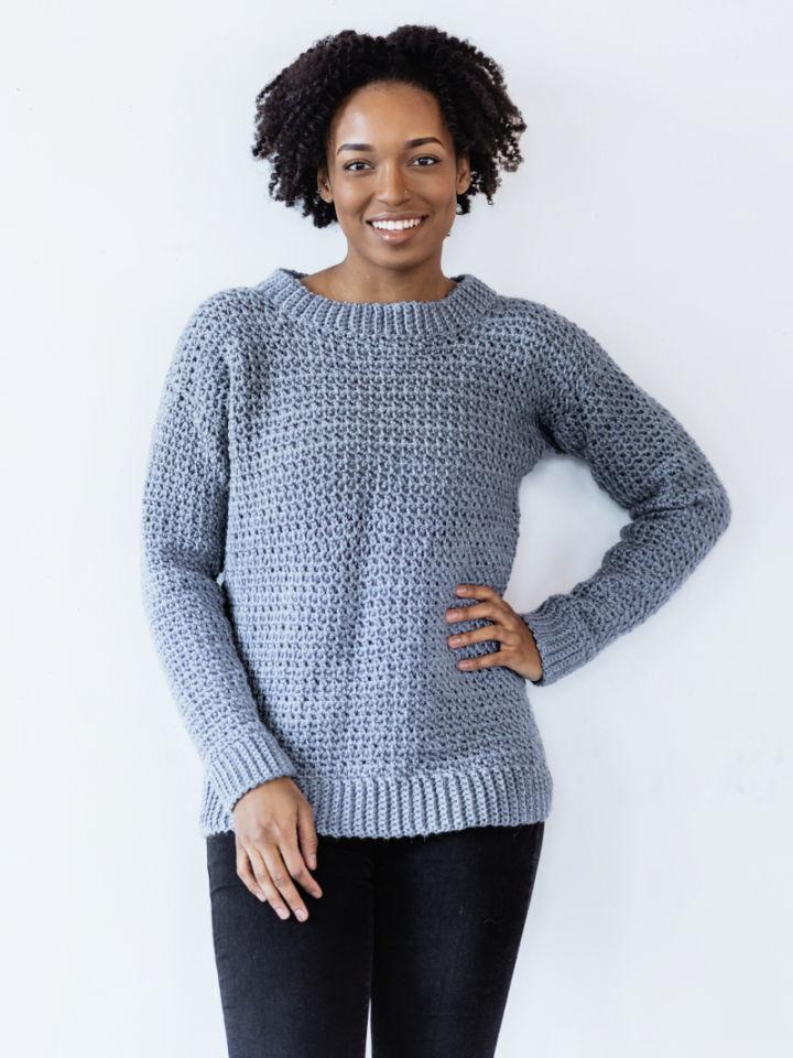 Free Crochet Rochester Pullover Sweater Pattern