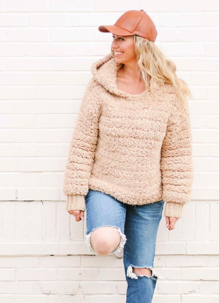 Free Crochet Sherpa Hoodie Pattern