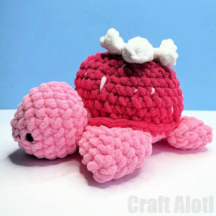 Free Crochet Strawberry Turtle Pattern for Baby