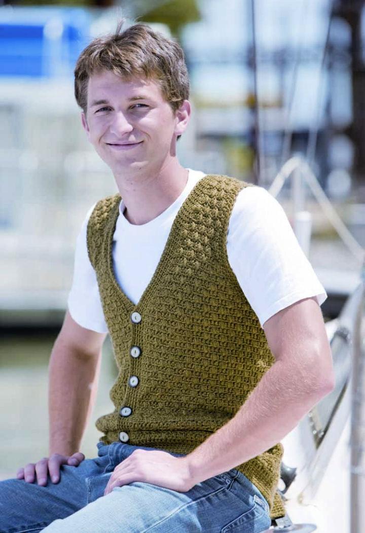 Free Crochet Swish Mens Vest Pattern