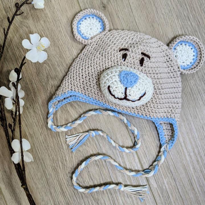 Free Crochet Teddy Bear Hat Pattern