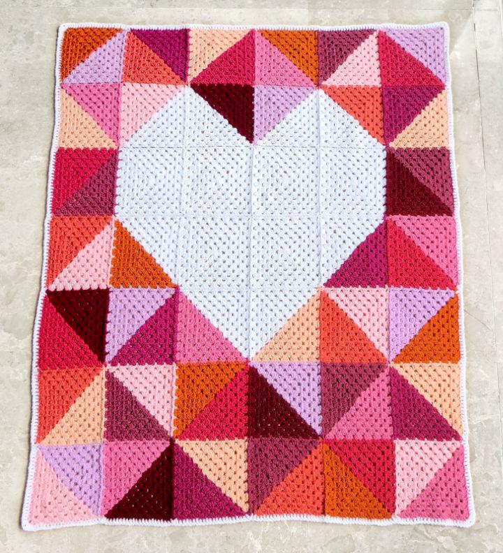 Crochet Tune My Heart Blanket Pattern