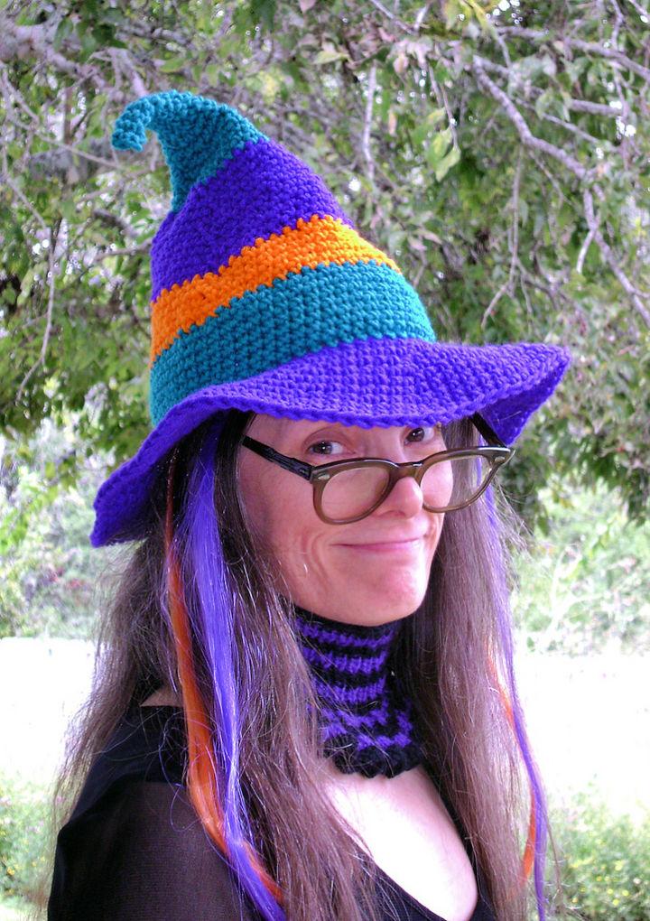 Colorful Crochet the Whimsical Witch Hat Pattern