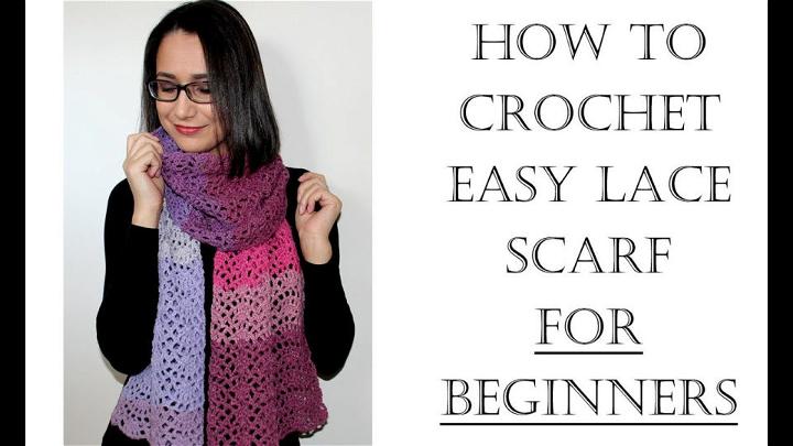 Free Lacy Scarf Crochet Pattern for Beginners