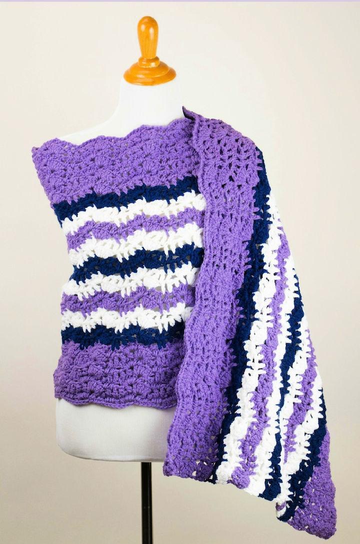 Free Marciana Lace Prayer Shawl Crochet Pattern