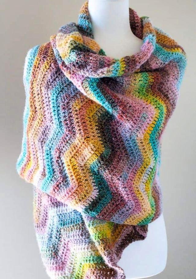 Free Ripple Crochet Prayer Shawl Pattern