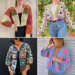 35 Free Crochet Granny Square Cardigan Patterns