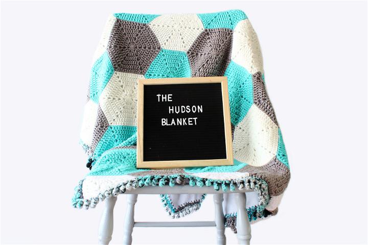 Hexagon Hudson Baby Blanket Crochet Pattern