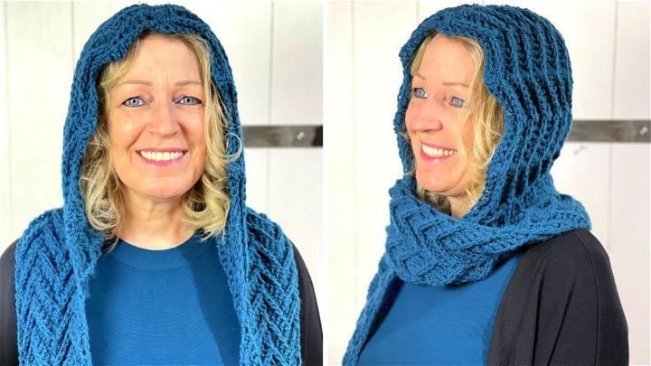 How Do You Crochet a Chevron Hooded Scarf