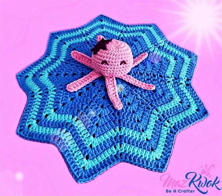 How Do You Crochet a Oceanic Lovey Blanket