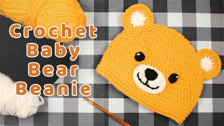 How to Crochet Bear Ears Hat Free Pattern