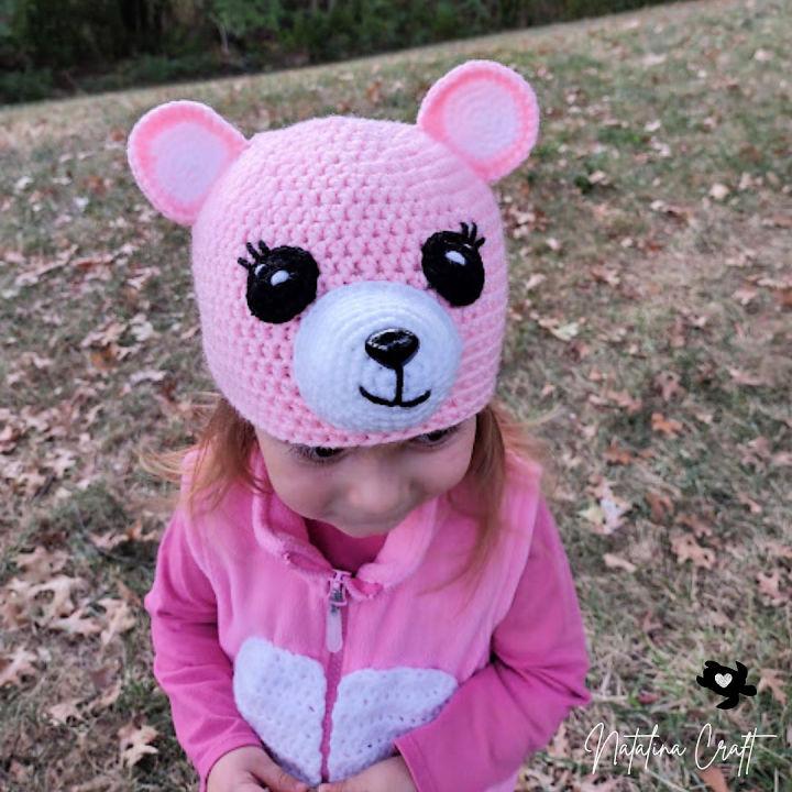 How to Crochet Bear Hat Free Pattern