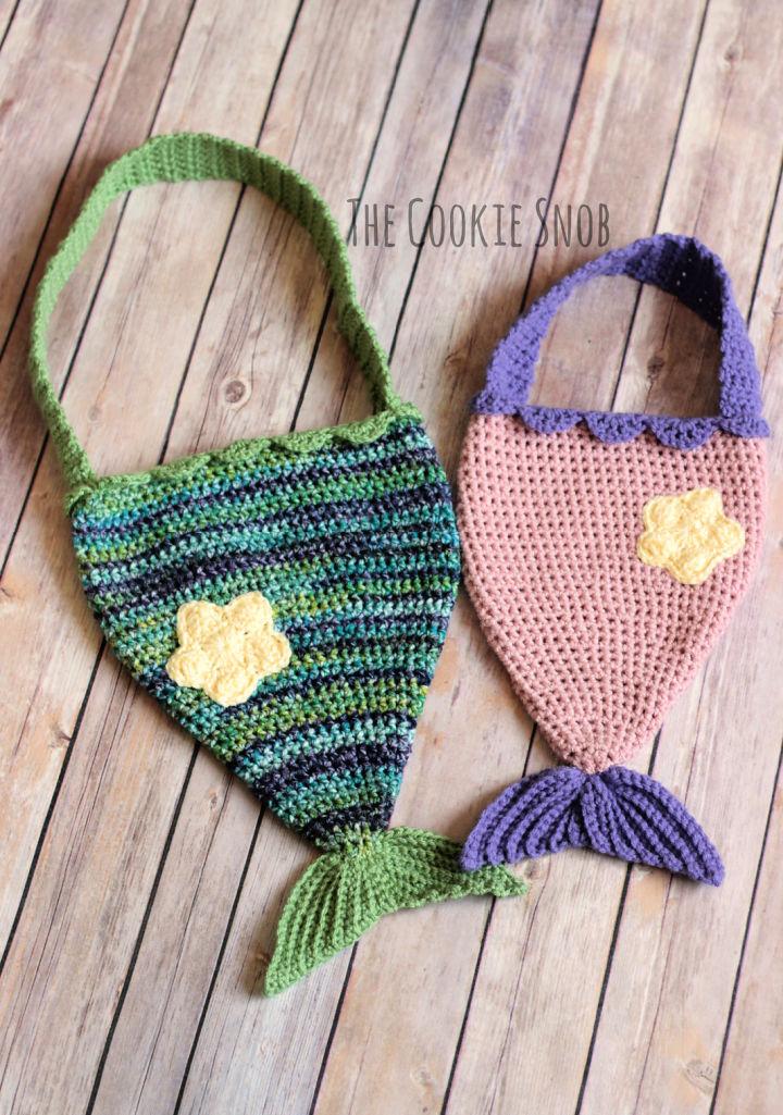 How to Crochet Mermaid Tail Bag Free Pattern