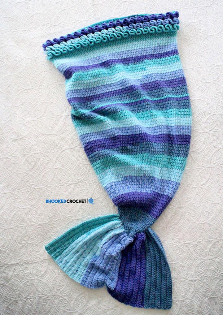 How to Crochet Mermaid Throw Blanket Free Pattern