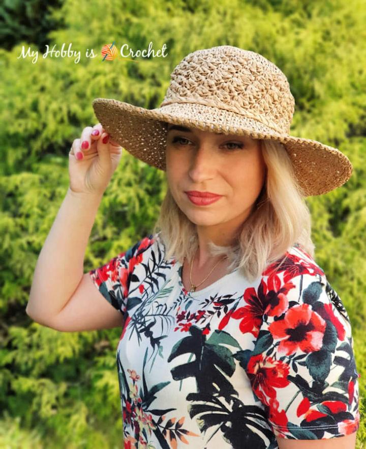 How to Crochet Raffie Sun Hat Free Pattern