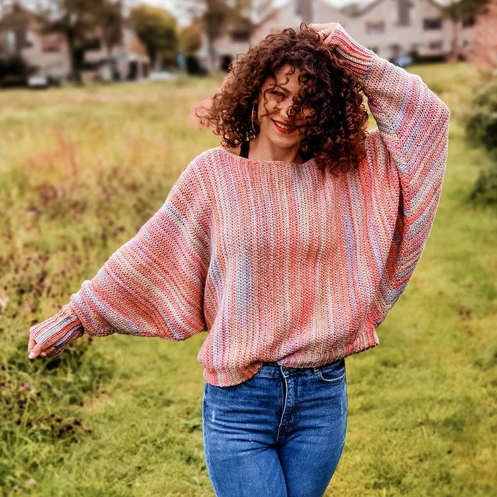 How to Crochet Sunset Sweater Free Pattern