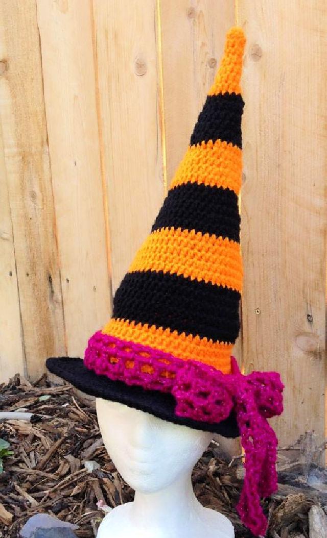 Crochet Wickida Witch Hat - Free Pattern