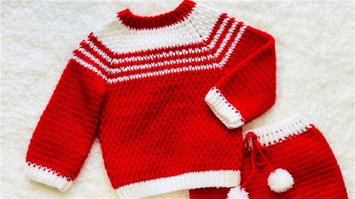 How to Crochet a Boy Pullover Sweater Free Pattern