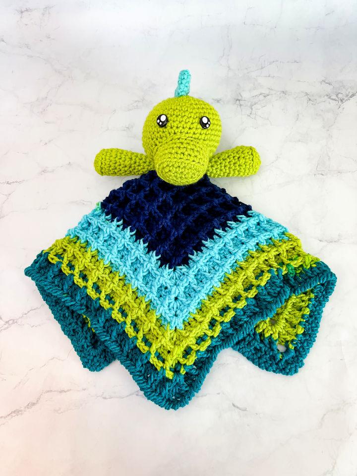 How to Crochet a Dino Baby Lovey Free Pattern