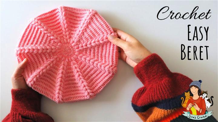 How to Crochet an Easy Beret Hat Beginner Friendly Tutorial